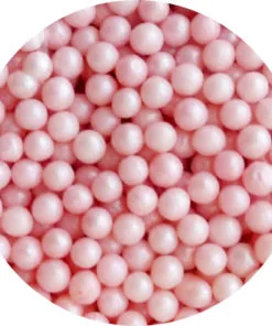 Pink Pearlized Sugar Pearls 4 oz