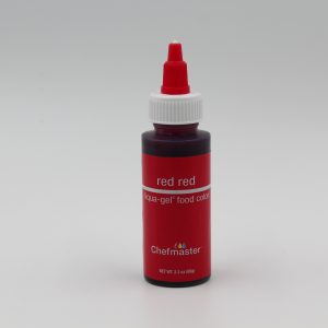Red Red Chefmaster liqua Gel for decorating buttercream, cakes and cookies
