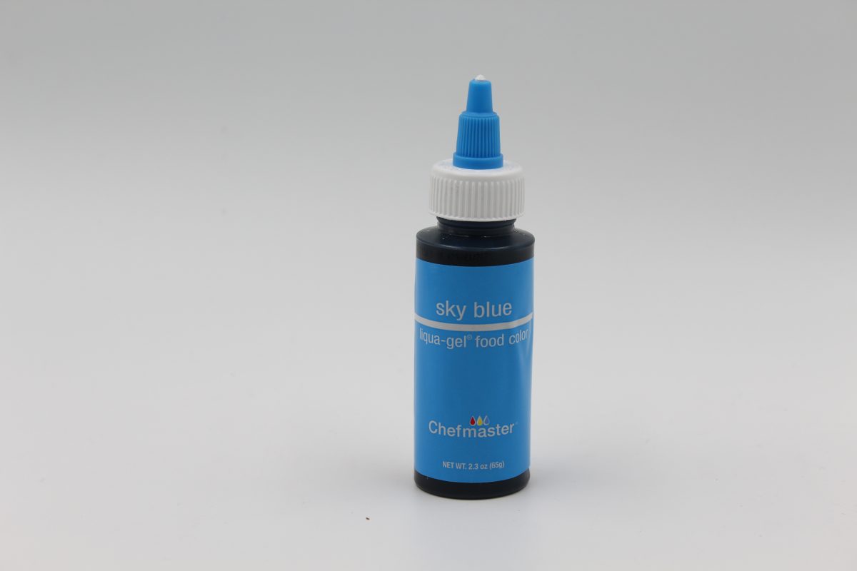 Sky Blue Chefmaster liqua Gel for decorating buttercream, cakes and cookies