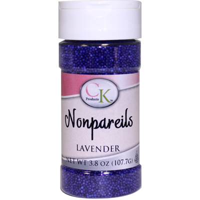 Lavender CK Nonpareils for cake decorating, cookies, cupcakes and candy