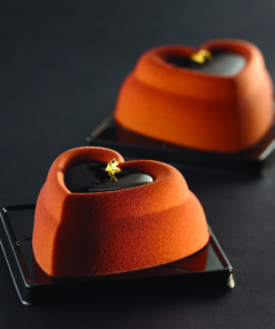 Heart Individual Dessert Mold for modern dessert