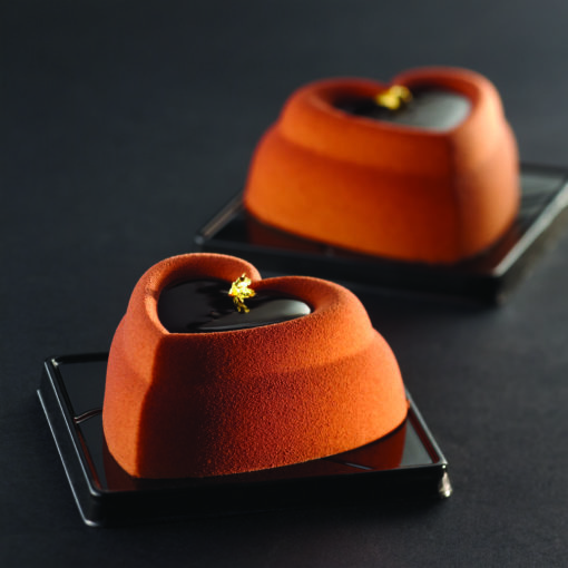 Heart Individual Dessert Mold for modern dessert