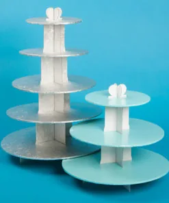 Disposable Cupcake Stands. 3 Tier and 5 Tier stands