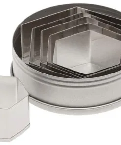 6 Pc. Plain Hexagon Cutter Set