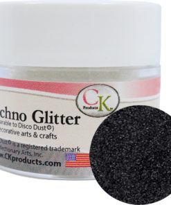 black decorating sparkles for cakes and showpieces