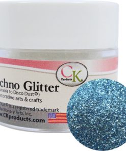 blue decorating sparkles for cakes and showpieces