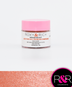 deep rose gold highlighter dust for chocolate and cake decorating