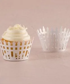 Picturesque Picket Fence Cupcake Wrapper - Image 2
