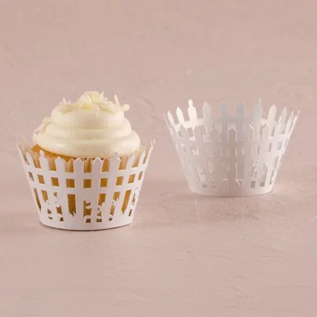 Picturesque Picket Fence Cupcake Wrapper - Image 2