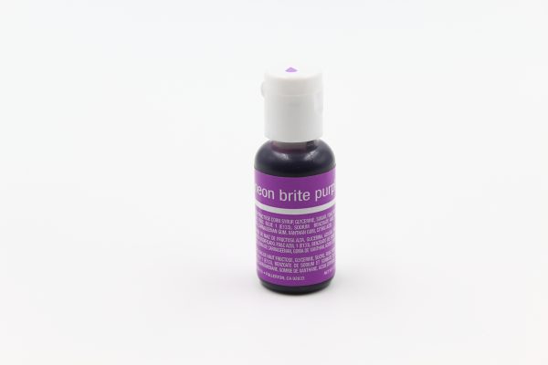 Neon Bright Purple food gel for cake decorating, cookies and desserts