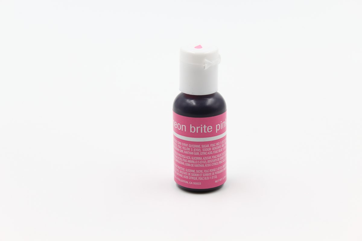Neon Bright Pink food gel for cake decorating, cookies and desserts