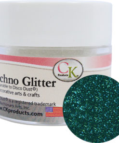 teal disco techno glitter for cake decorating. Non toxic