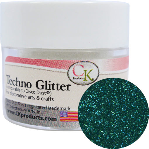 teal disco techno glitter for cake decorating. Non toxic