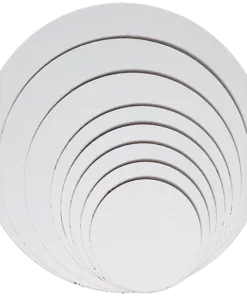 12/Pack - 6" Round Grease Resistant Cake Circles