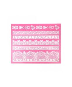 bonnie baby cake lace mat. ideal for baby theme cakes, cookies and cupcakes. Baby shower theme cake supplies