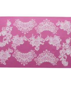 cake lace mat in Sweet Lace Pattern. Adorn cakes, cookies with a lace finish.