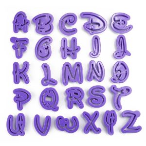 disney style alphabet cutter set