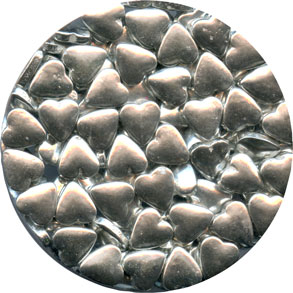 silver heart dragees 3.7oz