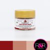 Brick Red fondust to colour fondant. Available for purchase at Create Distribution