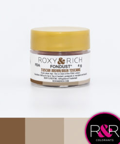 tuscan brown fondust to colour fondant. available at create distribution