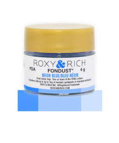 neon blue fondust for coloring fondant. available for purchase at Create distribution