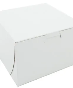 White 6x6x4 Bakery Box
