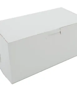 White 8x4x3.5 Bakery Box