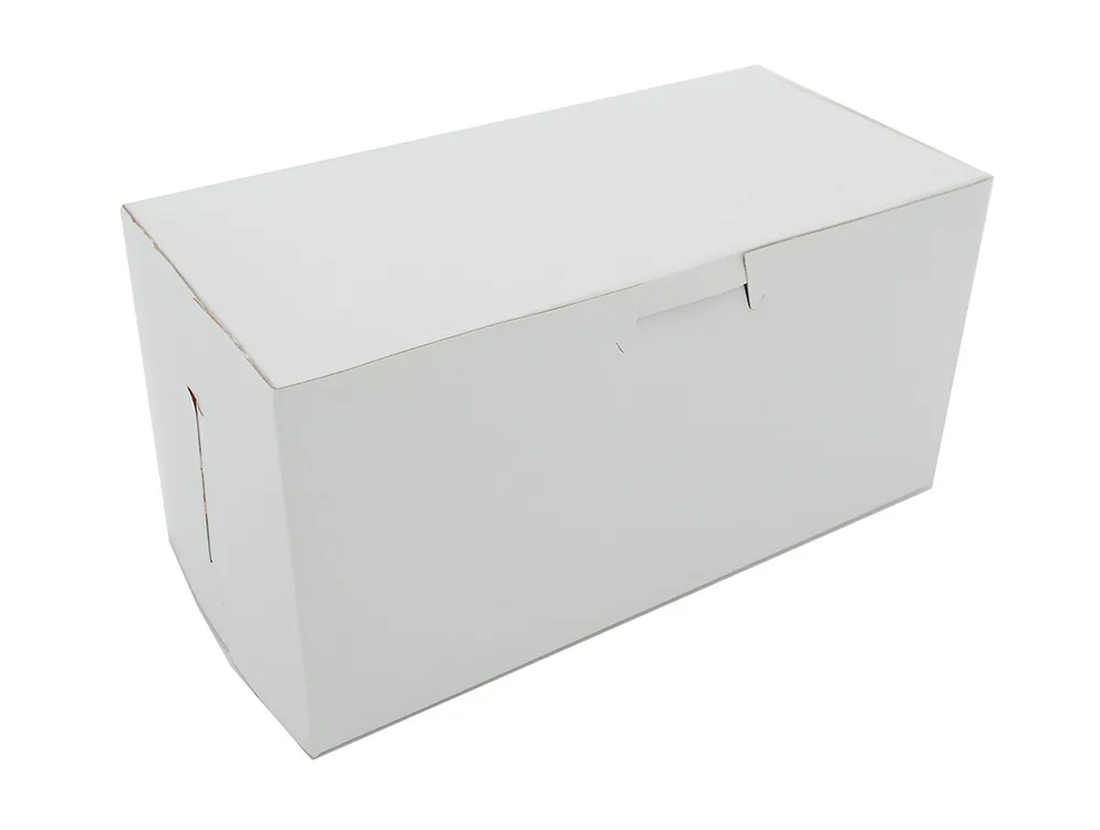 White 8x4x3.5 Bakery Box