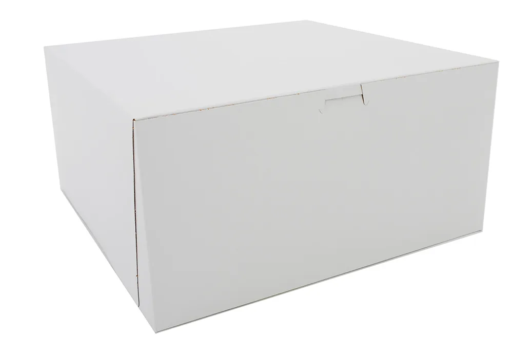 White 7x7x3.5" Bakery Box 12/pack