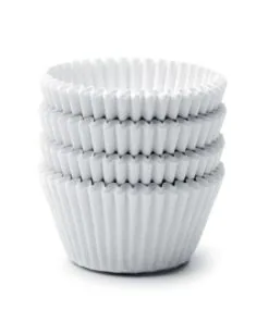 Sleeve White Mini Baking Cups 500/sleeve