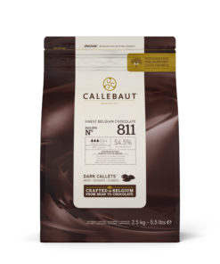 Callebaut Dark Chocolate 54.5% - Premium Belgium Chocolate 811 - 2.5kg