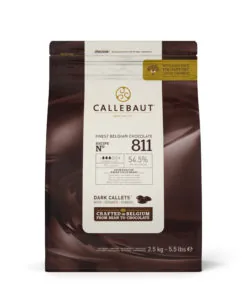 Callebaut Dark Chocolate 54.5% - Premium Belgium Chocolate 811 - 2.5kg