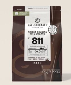 Callebaut Dark Chocolate 54.5% - Premium Belgium Chocolate 811 - 2.5kg