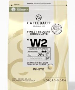 Callebaut White Chocolate W2 28% – Premium Belgium Chocolate – 2.5kg