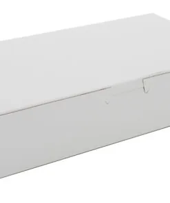 White 10x7x3.5" Bakery/Donut Box - 12 pack