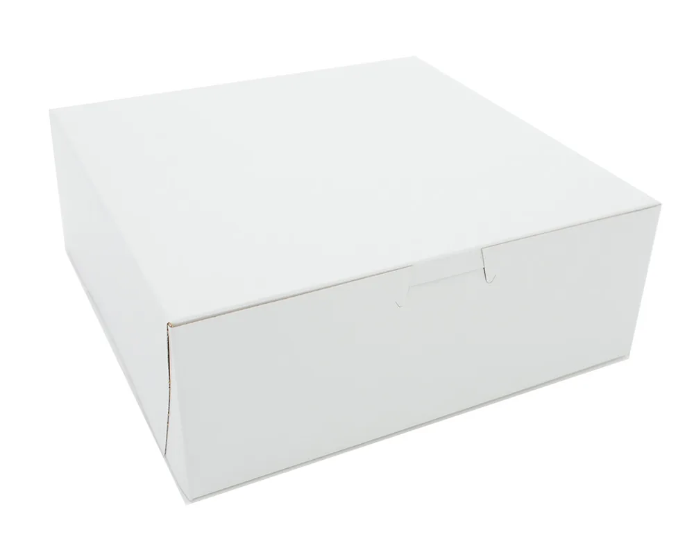 White 8x8x5 Bakery Box 12/Pack