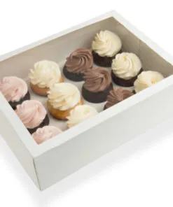 12 Cupcake Box (WINDOW) with insert   5/Pack