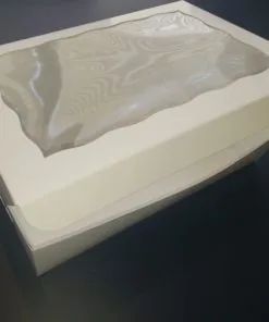 14x10x4 Window White Bakery Box 12/pack