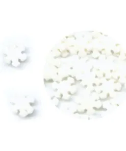 White Snowflakes Edible Confetti - 4oz(113g)