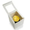 4x4x4 White Window Bakery Box with Insert 12/Pack