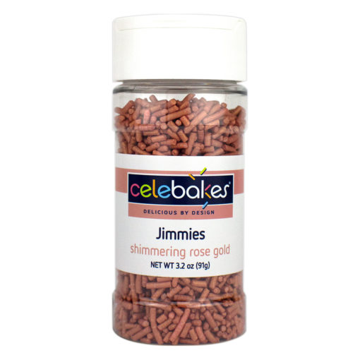 Shimmering Rose Gold Jimmies 3 oz