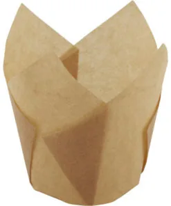 Natural Tulip Baking Cups 100/Pack - Image 2