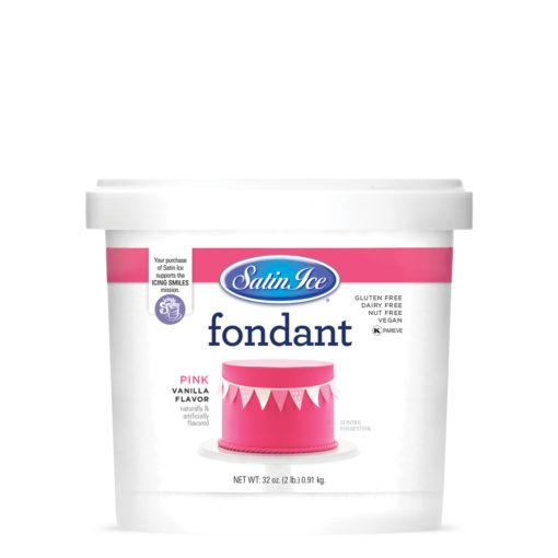 Satin Ice Pink Fondant 2lb/5lb - Image 2