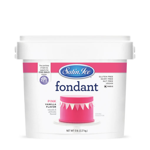 Satin Ice Pink Fondant 2lb/5lb