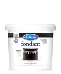 Satin Ice Black Fondant 1kg/2.5kg - Image 2