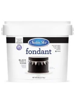 Satin Ice Black Fondant 1kg/2.5kg