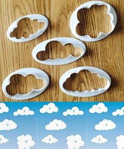 5pc Cloud Plastic Cutters