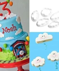 5pc Cloud Plastic Cutters - Image 3