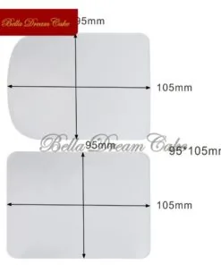 2PCS/Set Cake Smoother Plastic Cream Scraper - Image 2
