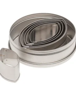 6pc Plain Football Cutter Set